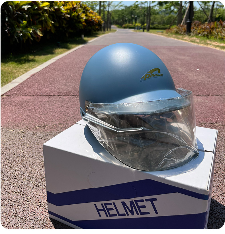 genuine goods Taiwan Penguin Motorcycle Helmet Piao Helmet Motorcycle Half Helmet Summer Helmet Sunscreen Electric Vehicle Helmet for Men and Women