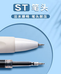 ST head push pen replaceable cartridge spring pen cartridge bouncing pen red blue black cultural goods wholesale