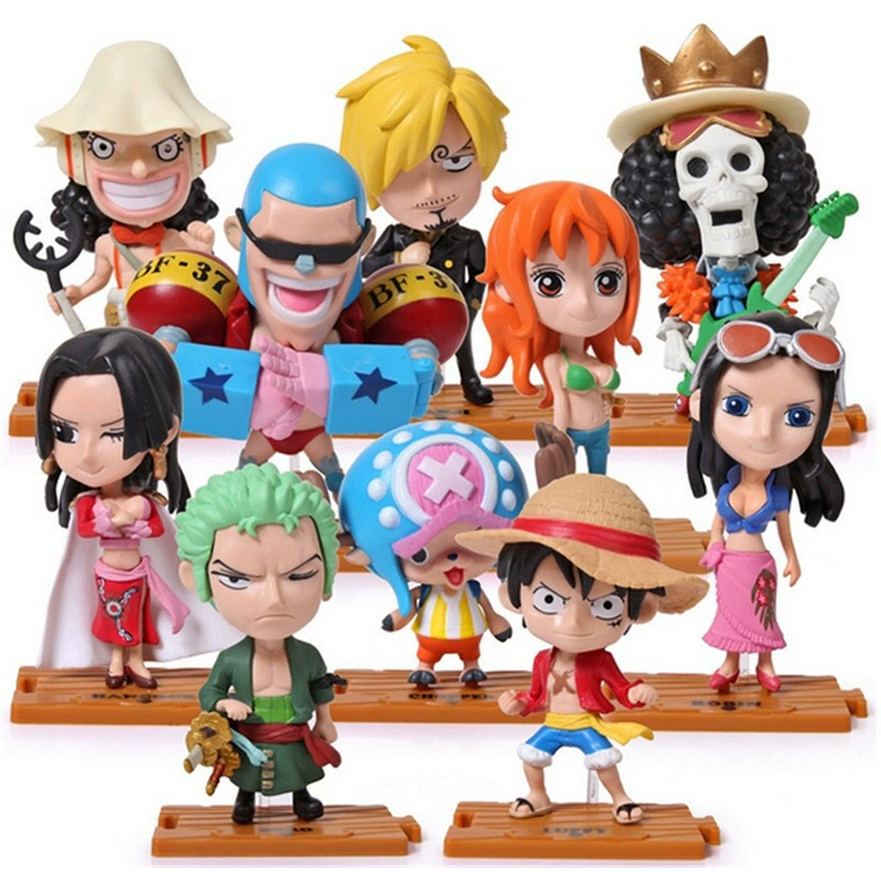 Spot 68th generation 10 One Piece hand -organized Luffy Sauron Joba female Emperor Nami Model Hand -Office wholesale
