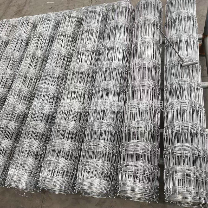 工厂现货供应 镀锌丝牛栏网 草场牧场围 网角铁柱护栏网