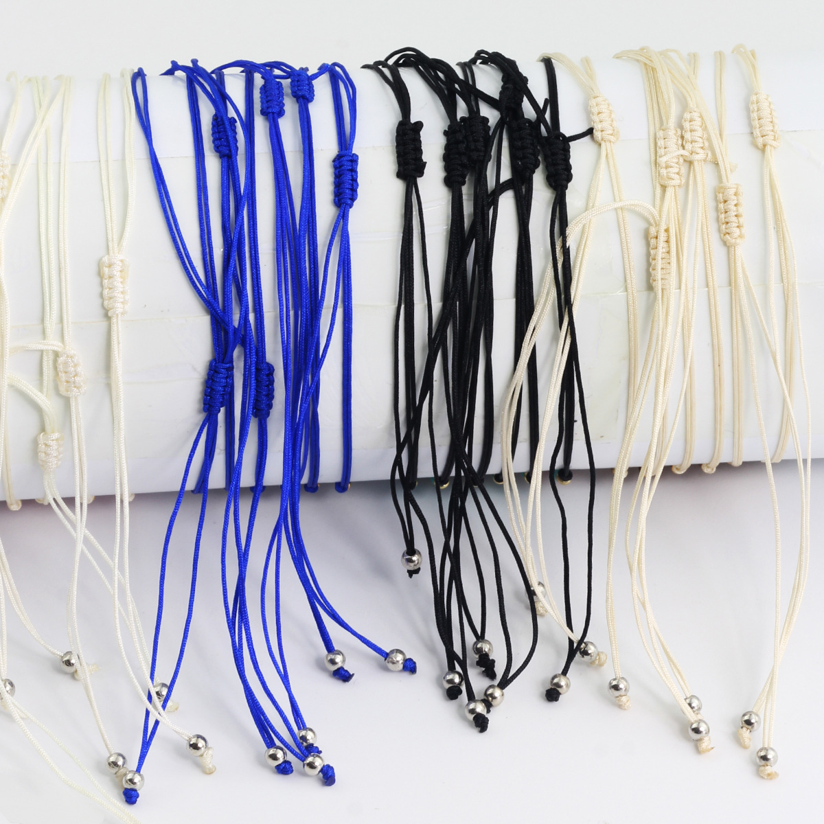 Women's Gender Simple Style Round Seed Bead Rope Wholesale Drawstring Bracelets