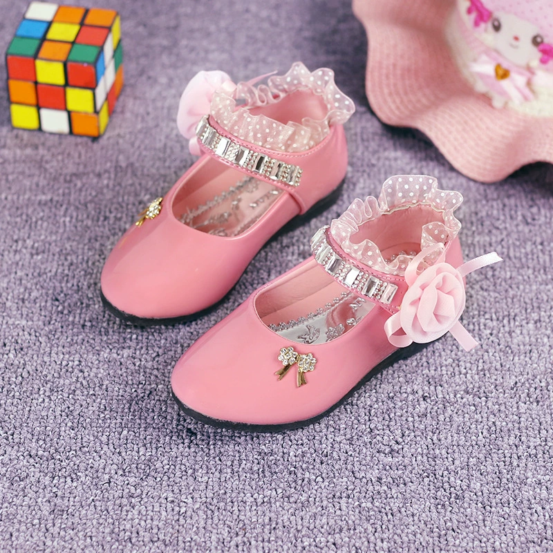 Детская обувь для девочек оптом 2025 весна-осень новые средние и большие детские туфли кожаные туфли для малышей туфли для маленьких принцесс школьные туфли