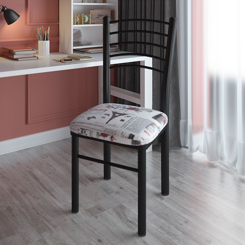 Silla de comedor sencilla, minimalista y económica, silla de comedor para el hogar con respaldo, silla de maquillaje, silla de escritorio, silla de hierro forjado al por mayor.