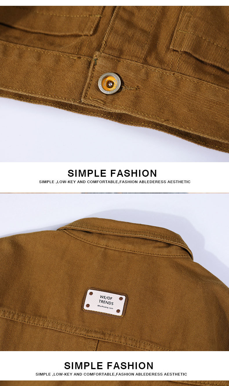 2024 spring lapel denim jacket men's high-end 2 new loose trendy brand men's upper clothes jacket JK553_voghion.com