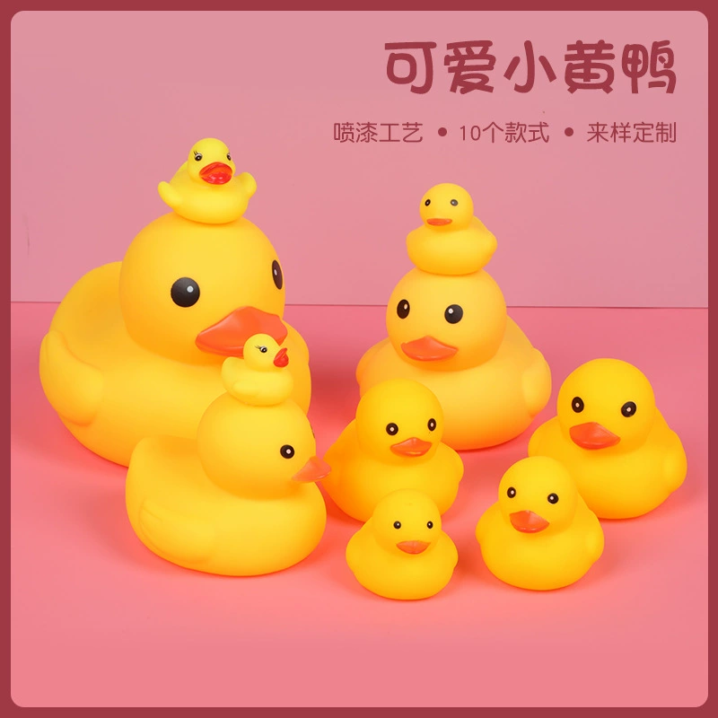 Bath Toy B.Duck — Children's Rubber Duck for Water Play & Bathing, Anti-Stress, Mini to Classic Sizes