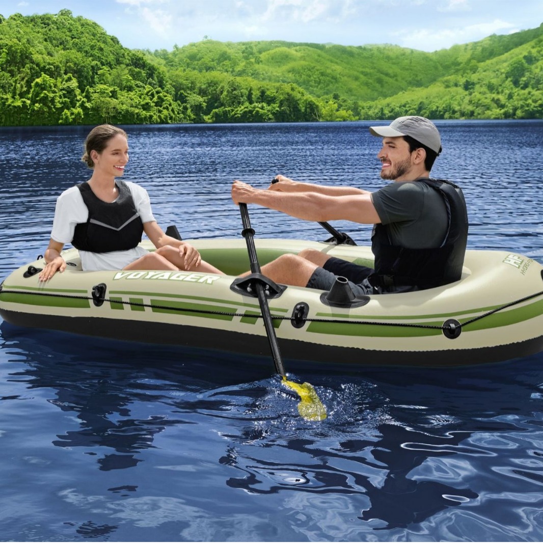 Bestway Outdoor Enlarged Single Fishing Boat Inflatable Boat Rafting Boat Rubber Boat Double Canoe Fishing Flush