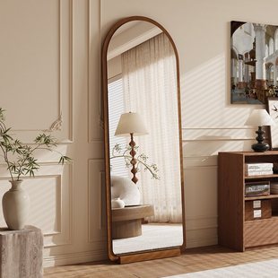 Wholesale Antique Style Full-Length Mirror Floor Mirror Home Light Luxury Mirror Wall-Mounted Dressing Mirror Girls Bedroom Trial