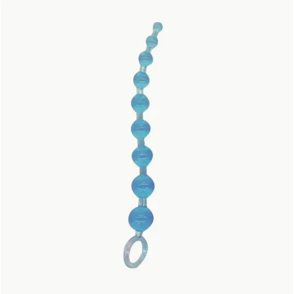 Silicone beads-blue