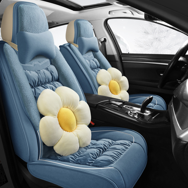 22年新款全季全包冬季羽绒卡通汽车坐垫