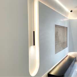 简约白色亚克力人造石墙面别墅公寓电视机背景墙人造岗石贴面墙板