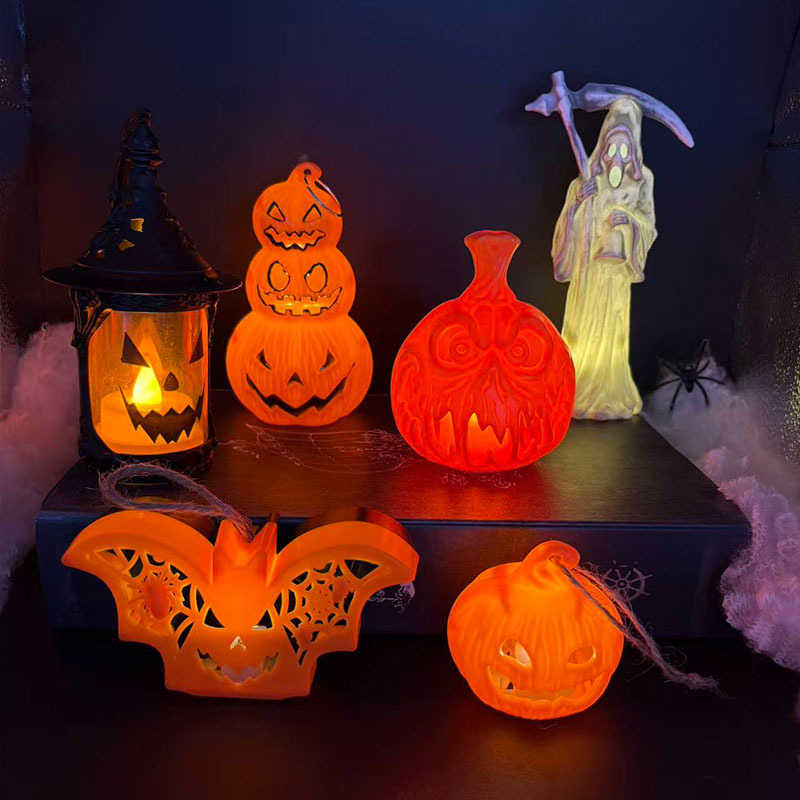 Transfronterizo nuevo Halloween decoración esqueleto cabeza de calabaza lámpara de la noche decoración de la fiesta props guisa lámpara de la muerte