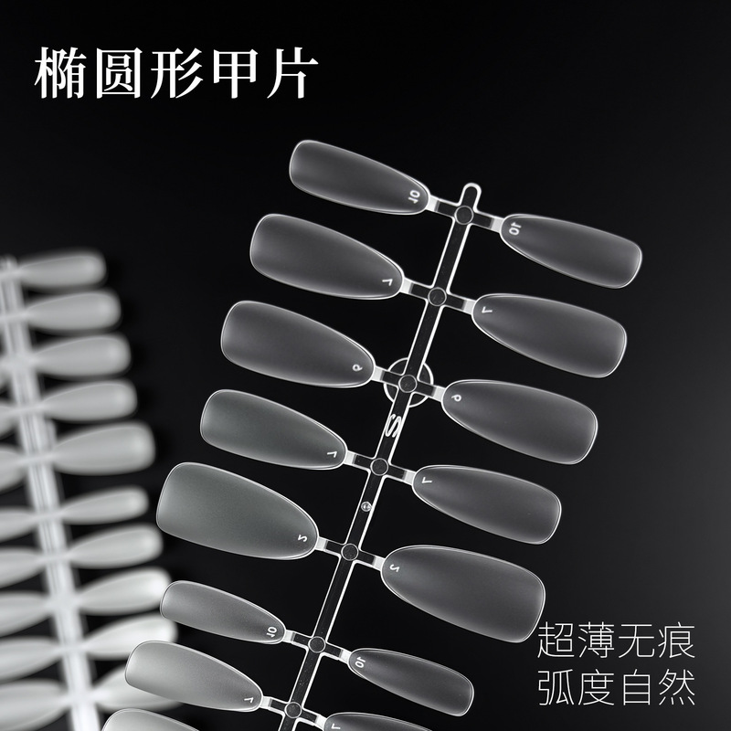 Shang Manicure Pieces Nail Stickers Coded Medium Long Oval Beanie Round Manicure Salon Wearable Nails Special Nail Pieces Wholesale