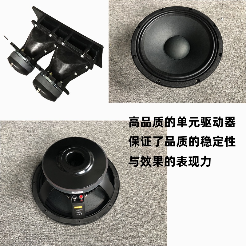 Equipo de audio de alto rendimiento, altavoces de arreglo lineal duales de 10 pulgadas y 12 pulgadas, altavoces profesionales para exteriores