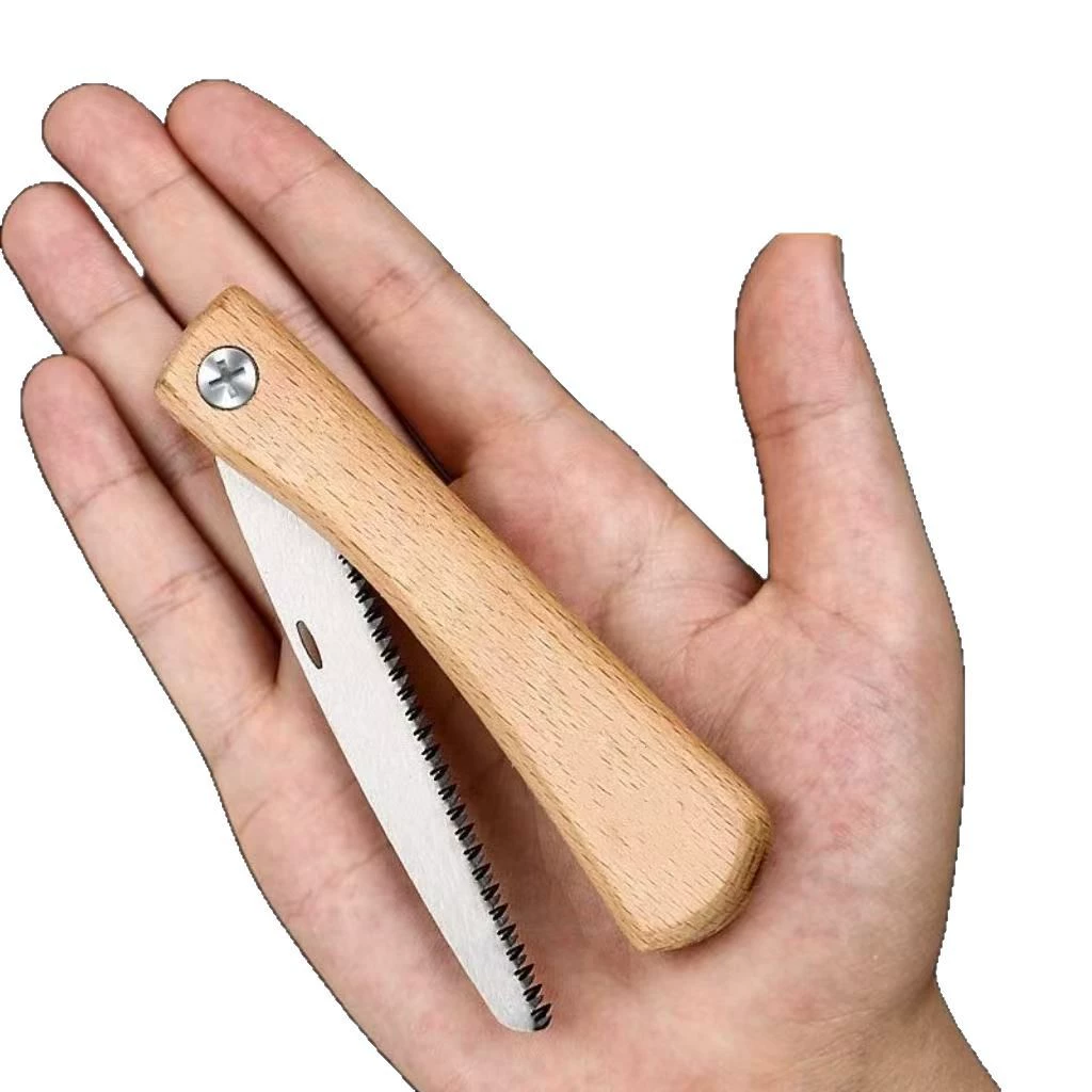 森辉 Double -sided sawing hand saw a small hand stretch hand -held handwriting saw tree artifact, fast fine tooth saw, handicraft