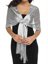 H 36853 Metallic Yarn Shawl Scarf Wedding Party ����˿����Χ