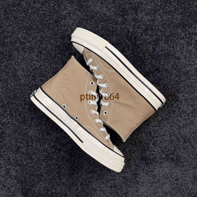 Auténticos zapatos de hombre Meiqi Converse aj 1970s zapatos de mujer zapatos de lona zapatos altos cremosos azules vulcanizados originales puros image 21