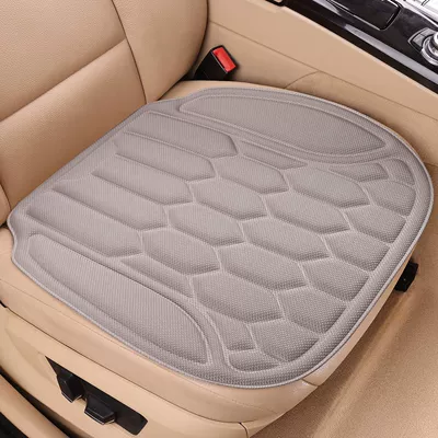 Four Seasons Pad Universal for All Seasons, Car-Mounted - light-gray-front-single-seat-seaweed-fiber-integrated-molding-anti-slip-no-disassembly-and-assembly-piece