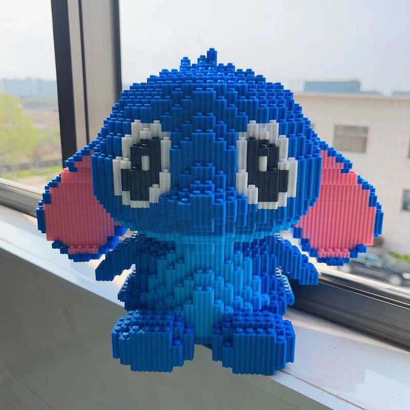 Compatible with Lego Stitch Blocks Toy Large Oversized Stitch Boys' and Girls' Ornament Gift Micro Particles Tandem