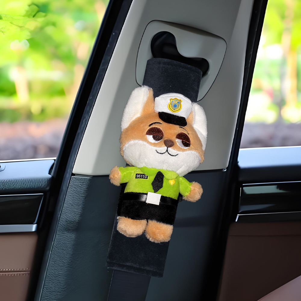 Car Seat Belt Shoulder Pads Zootopia Judy Nick Car Seat Belt Covers Car Interior Decoration Accessories