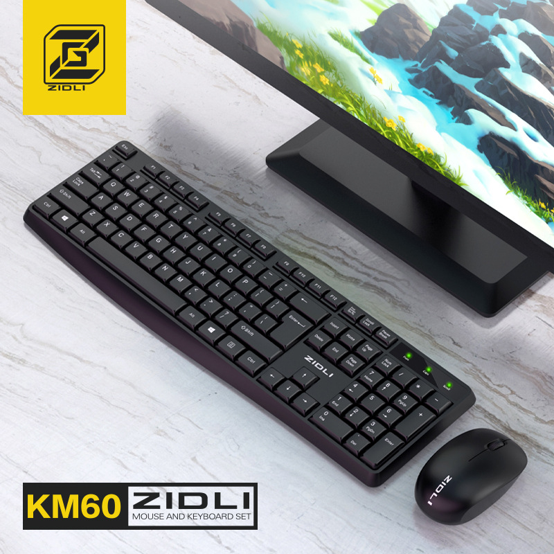 磁动力KM60无线2.4G键盘鼠标商务办公套装时尚轻薄笔记本电脑键鼠|ms