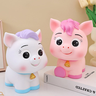 2026 New Pony Piggy Bank Vinyl Zodiac Horse Piggy Bank Children's Piggy Bank Company School Year of the Horse Gift