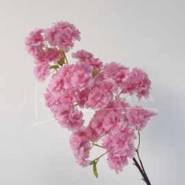 仿真樱花炫彩樱花仿真花婚庆3层加密吊顶酒店垂吊樱花枝工程造景