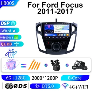 11-17 Ford Focus üçün CarPlay Android böyük ekranlı DVD GPS naviqasiya