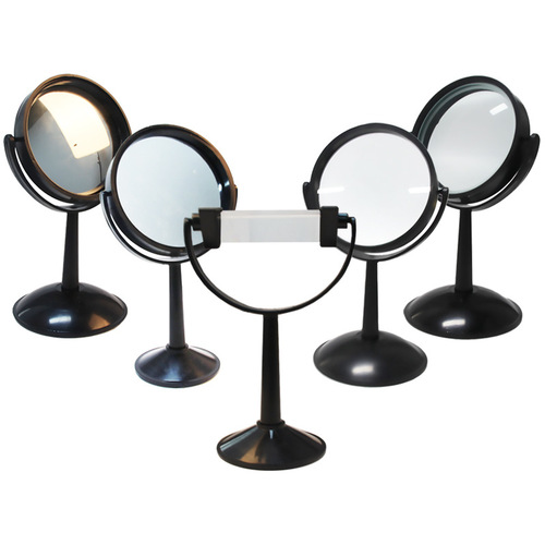 Concave-convex mirror and bracket Concave-convex lens and bracket 10cm large junior high school physical optics experimental equipment