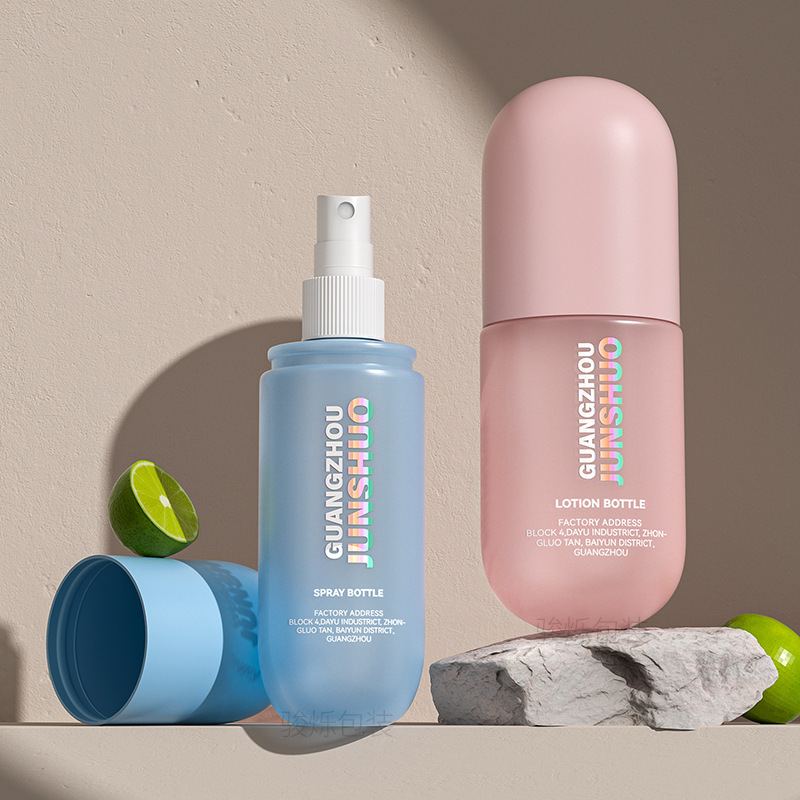 Customized Macaron Sandblasted 300ml Capsule Bottle Pet Frosted Conditioner Bottle 150ml Body Spray Bottle Customized Macaron Sandblasted 300ml Capsule Bottle Pet Frosted Conditioner Bottle 150ml Body Spray Bottle