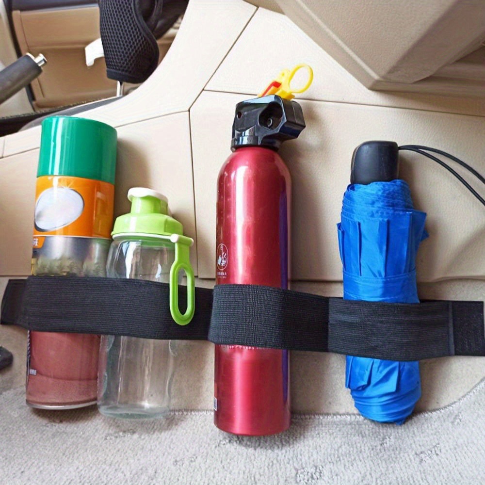 Self-produced in stock car trunk fixed strap storage tie wire Velcro tie car fire extinguisher fixed strap
