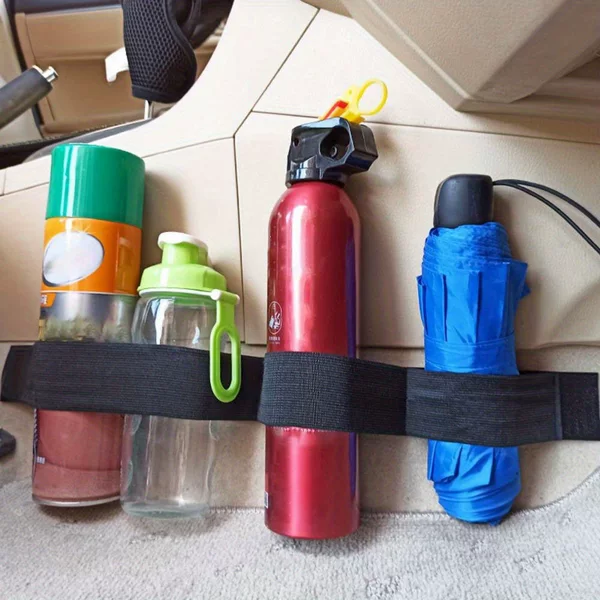 Self-produced in stock car trunk fixed strap storage tie wire Velcro tie car fire extinguisher fixed strap