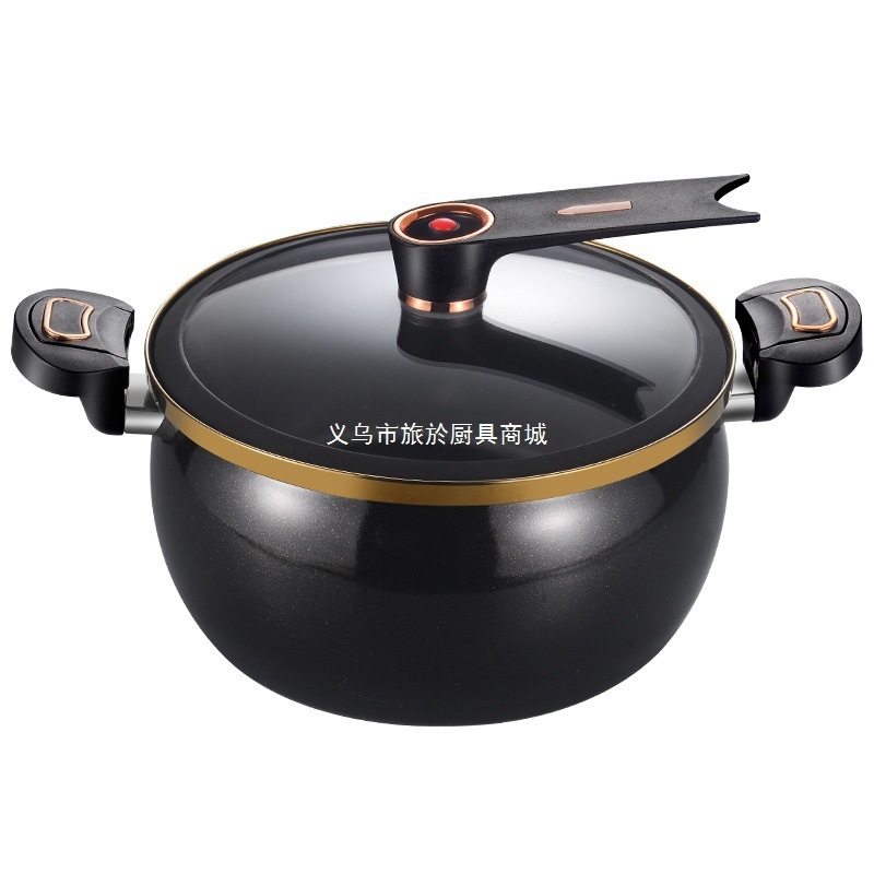 厂家直供新款珐琅陶晶锅微压汤锅家用多功能大容量焖煮炖煲烫批发|undefined