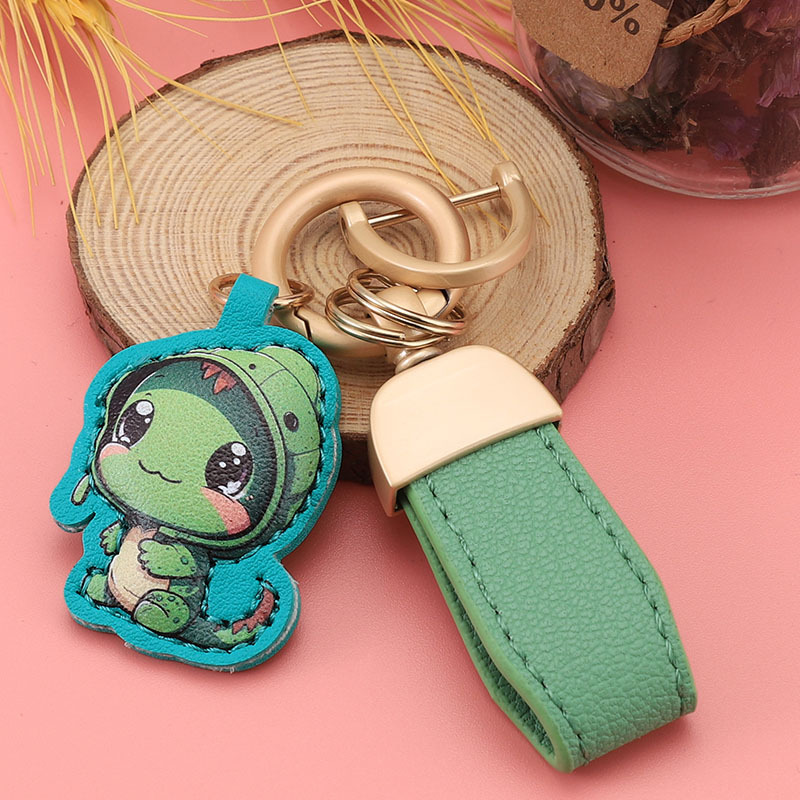 Nuevo llavero de piel de cordero francés pequeño llavero fresco colgante mini bolso corto colgante pequeño joyería