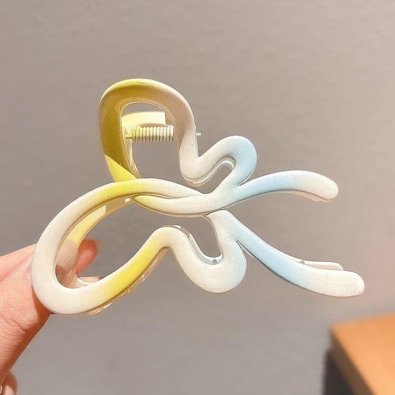Clip de agarre simple de verano, volumen de cabello de alta calidad, clip de tiburón, horquilla grande, horquilla, nuevo cabello femenino, tocado 2024