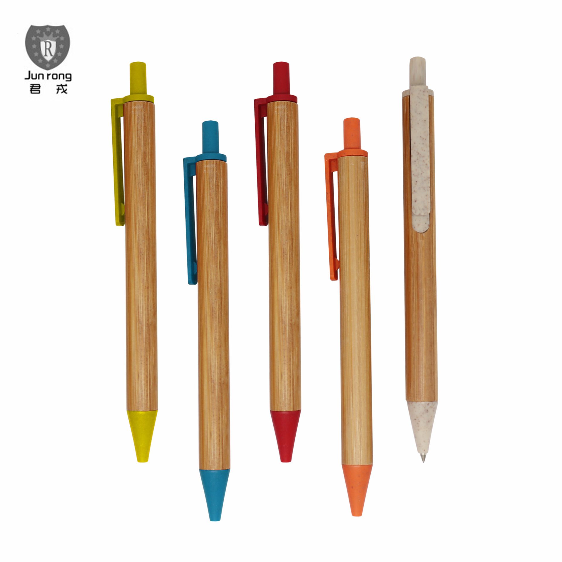 Bamboo Pen logotipo del cliente publicidad bolígrafo nueva prensa pluma