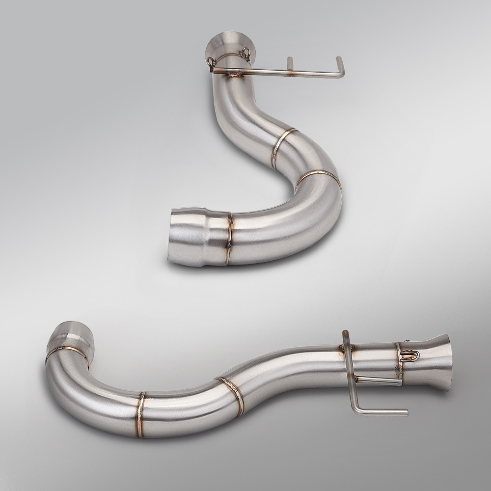 Spyder F3 Rt St Rs 1330 Modified Bombardier Spider-Man Mid-Section Exhaust Pipe with Silencer Plug