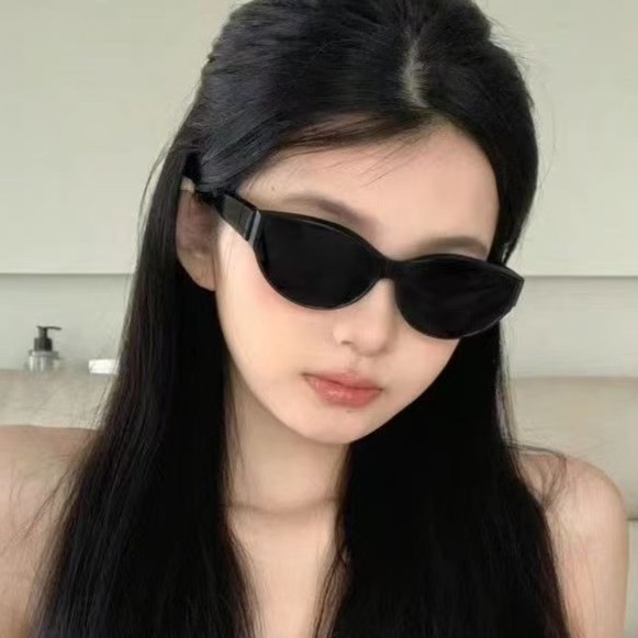 패셔너블한 레트로 GM 캣아이 선글라스 남성용 2025 트렌드 인플루언서 여행용 자외선 차단 선글라스 여성용 고급스러운 느낌