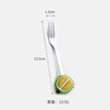 Fruit coffee spoon stainless steel, mixing stick, dessert fork