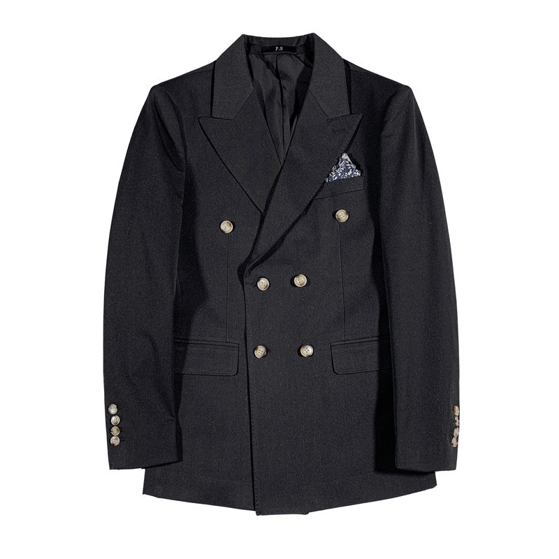 Entrega de una pieza primavera nuevo traje casual traje de hombre traje de doble botonadura vestido de banquete envío de dos piezas