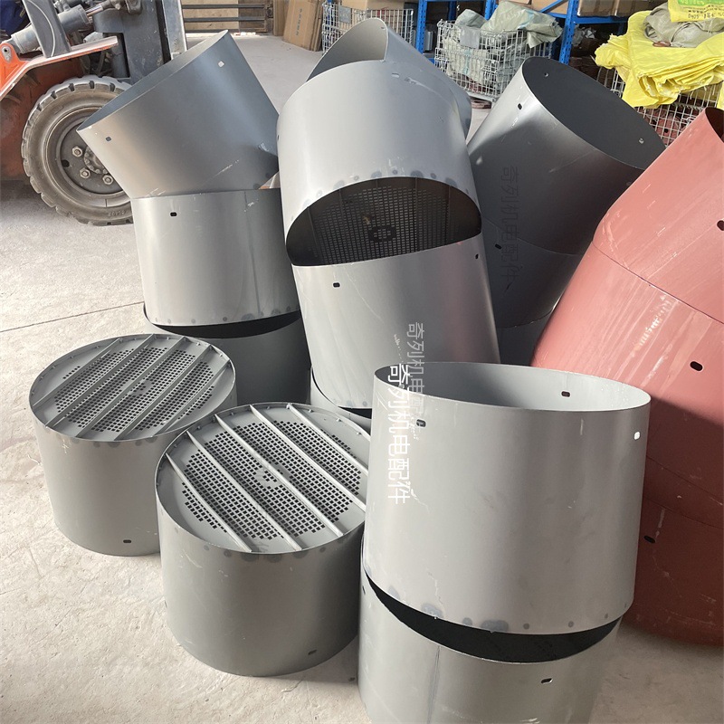 YBK防爆电机风罩矿用隔爆风帽450矿井电机防护罩散热护罩隔爆加高