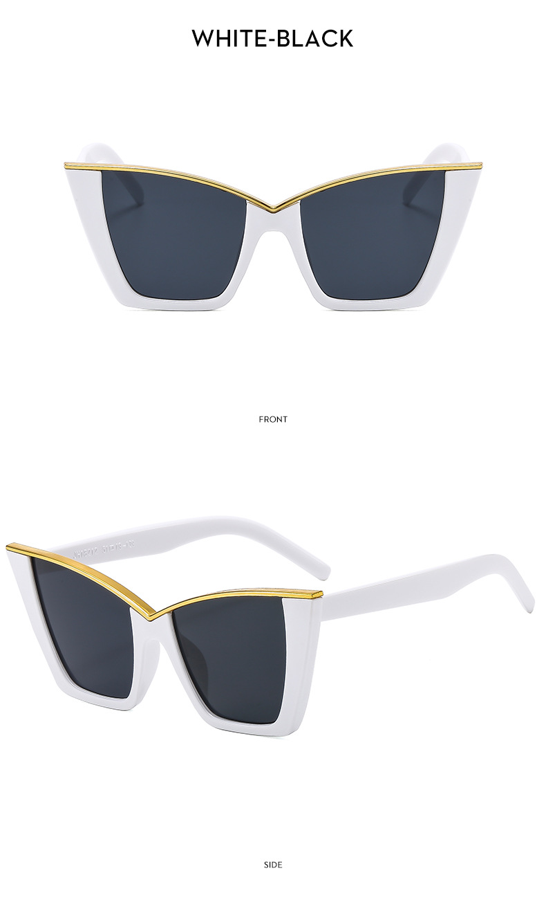 54g Weight Full Frame Glasses Structure Sunglasses Classification PC, UV400 Protection Lens Material Cat Eye Glasses Style Outdoor, Travel Occasion Solid Color Pattern All Seasons Season Women's Gender Casual, Vintage Style Style Casual Vintage Style Solid Color PC UV400 Protection Cat Eye Full Frame Women's Sunglasses 12