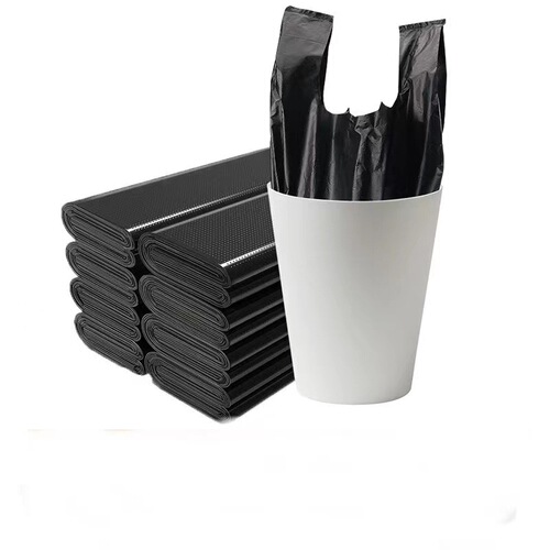 Black garbage bag disposable household hand-held backpack-style thickened and enlarged plastic bag kitchen garbage bag wholesale