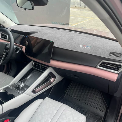 Günəş əleyhinə siperlik — up Dashboard Light-Proof Mat, Car - former-up-suede-gray-with-embroidery