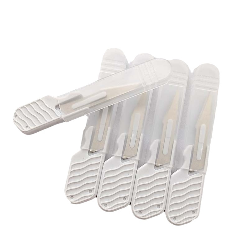 Surgical knife handle No.11 special tip plastic trimming cutting paper thumb plastic surgical knife handle short plastic handle scalpel