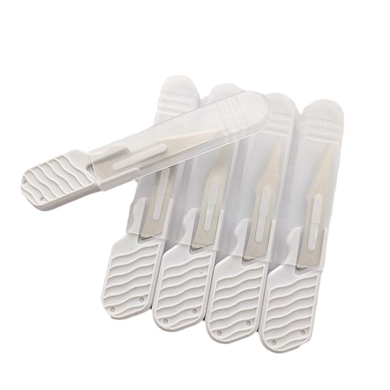 Ручка хирургического ножа No.11 Специальный наконечник пластиковая Обрезка для резки бумаги большой палец пластиковый хирургический нож ручка короткая пластиковая ручка скальпель