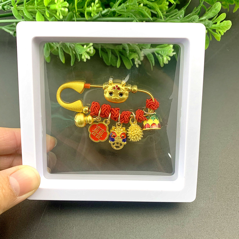 子供の驚き安全ピンの携帯ストラップ赤ちゃんの驚き防止レトロなアクセサリーのペンダント妊婦の平安ブローチ