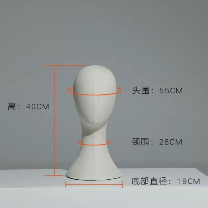 Soporte de cabeza de maniquí forrado en tela, soporte para sombreros, soporte para modelos, para bufandas, para peinar pelucas, cabeza de práctica para fijar prendas, cabeza de maniquí para enseñanza, cabeza de maniquí de exhibición. image 9