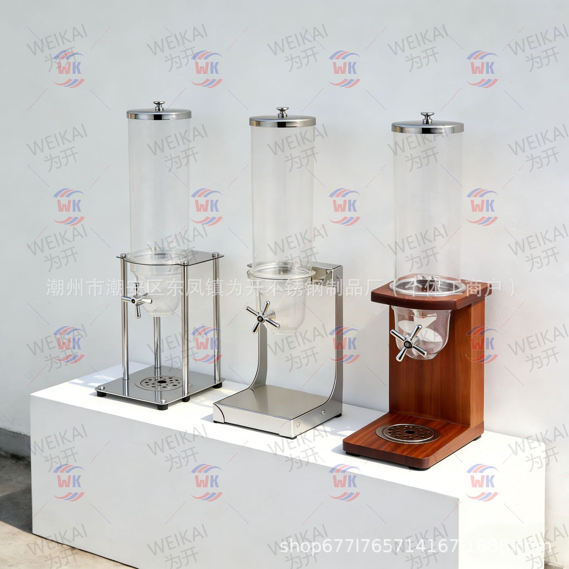 Buffet transfronterizo máquina de cereales de acero inoxidable cubo distribuidor de cereales de avena Hotel separación de almacenamiento de cereales diversos