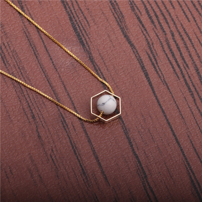 white powder blue turquoise Necklace