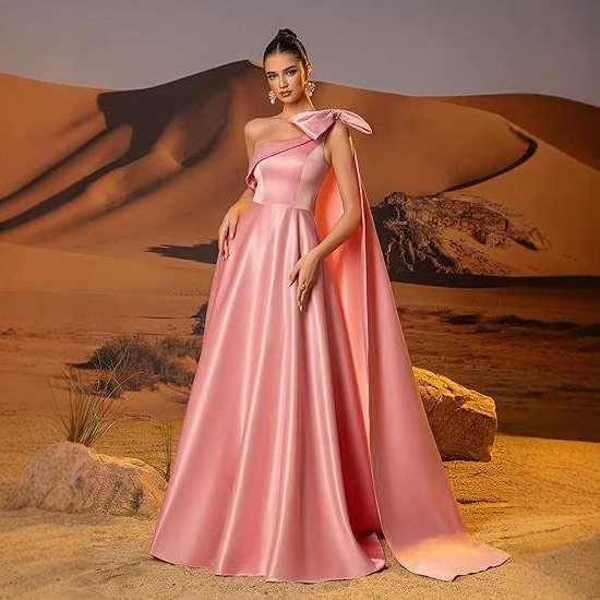 Amazon Evening Dresses One Shoulder Satin Prom Dresses Long Strapless Formal Evening Party Gowns Elegant Bow Amazon Evening Dresses One Shoulder Satin Prom Dresses Long Strapless Formal Evening Party Gowns Elegant Bow